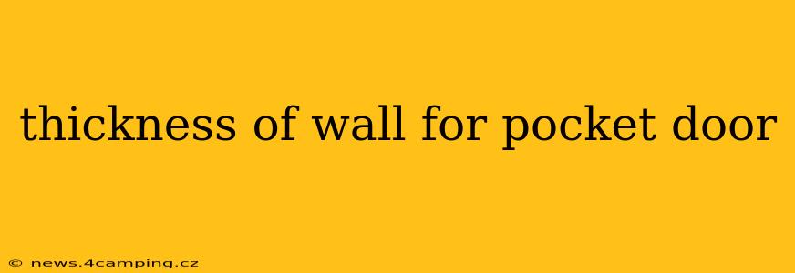 thickness of wall for pocket door