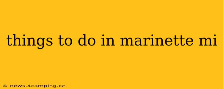 things to do in marinette mi
