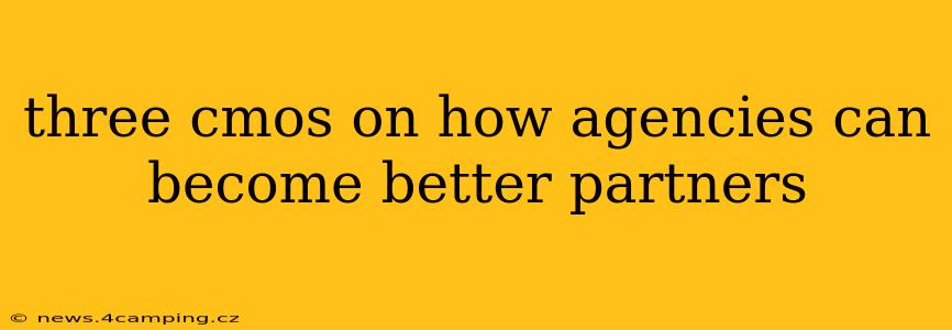 three cmos on how agencies can become better partners