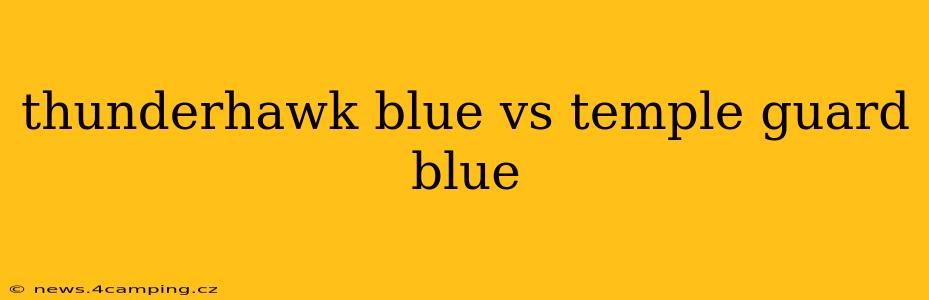 thunderhawk blue vs temple guard blue