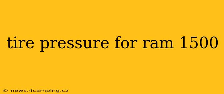 tire pressure for ram 1500