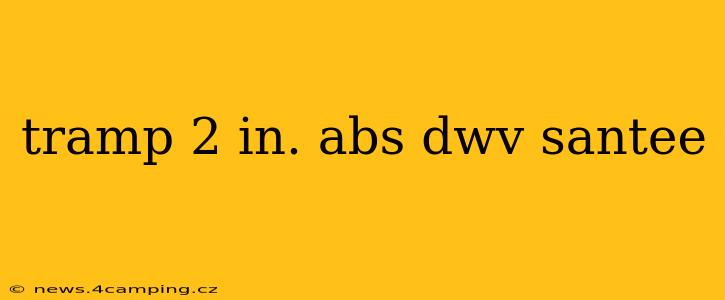 tramp 2 in. abs dwv santee