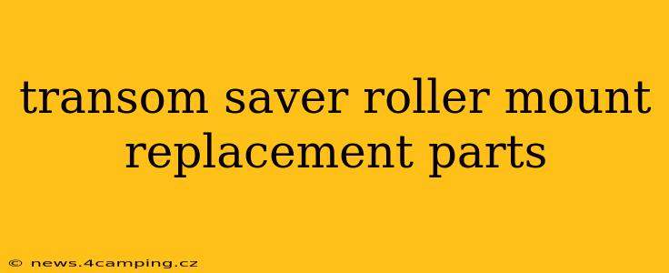 transom saver roller mount replacement parts