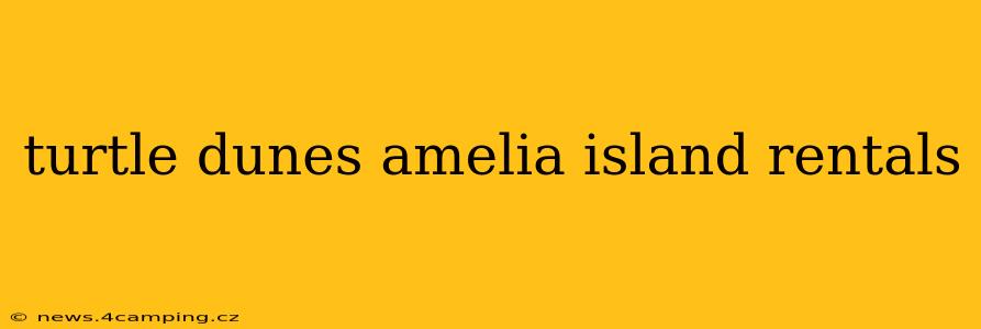 turtle dunes amelia island rentals