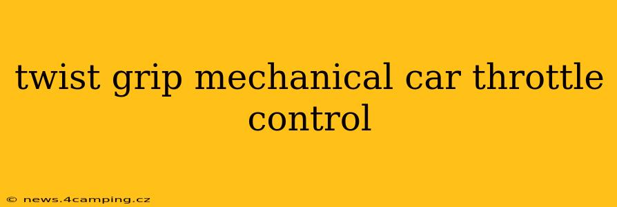 twist grip mechanical car throttle control