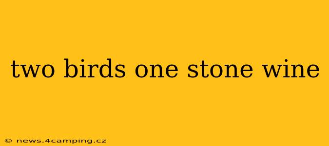 two birds one stone wine