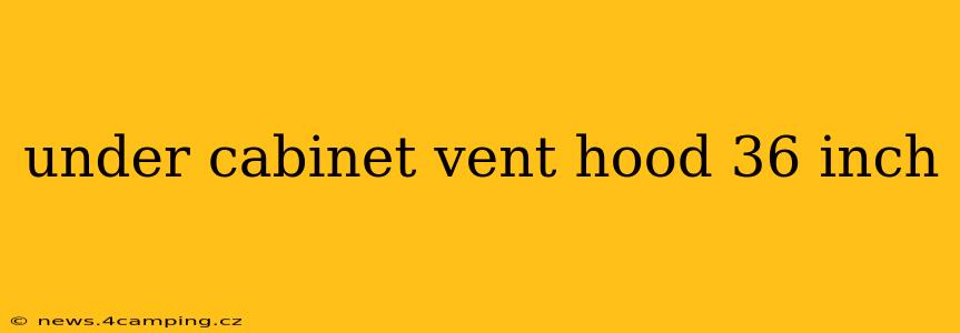 under cabinet vent hood 36 inch