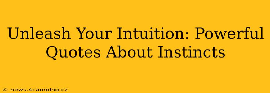 Unleash Your Intuition: Powerful Quotes About Instincts
