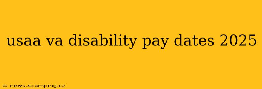 usaa va disability pay dates 2025