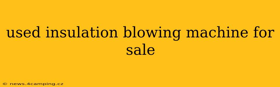 used insulation blowing machine for sale