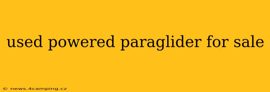 used powered paraglider for sale