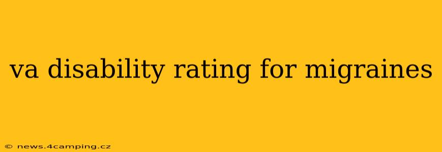 va disability rating for migraines