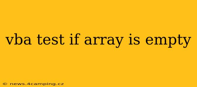 vba test if array is empty