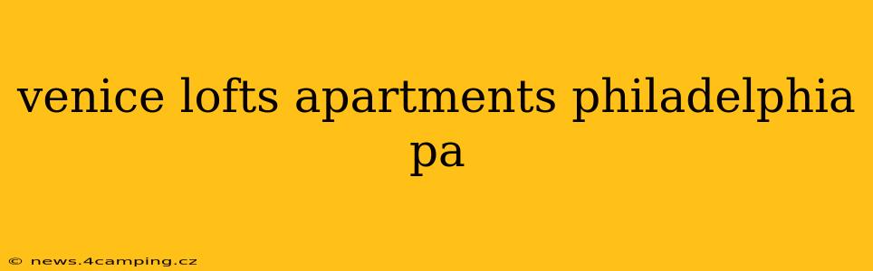 venice lofts apartments philadelphia pa