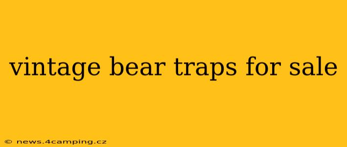 vintage bear traps for sale