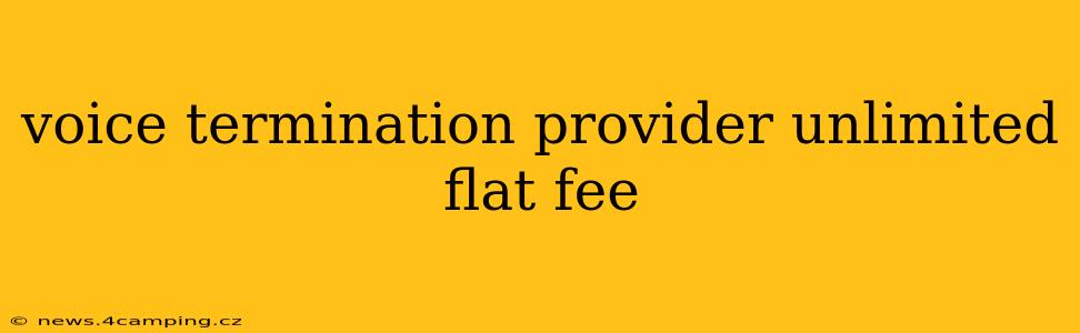 voice termination provider unlimited flat fee