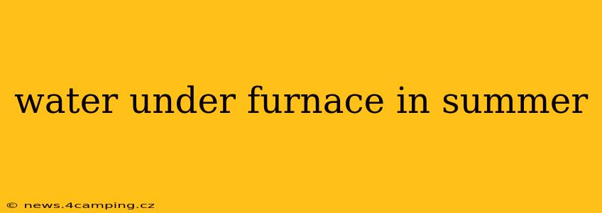 water under furnace in summer