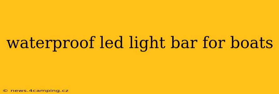 waterproof led light bar for boats