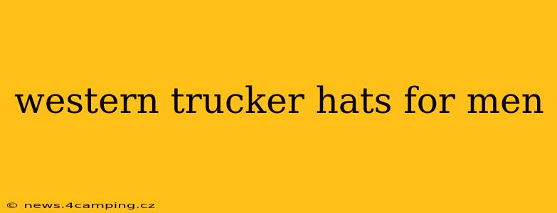western trucker hats for men