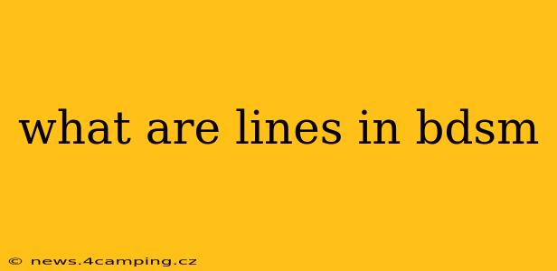 what are lines in bdsm