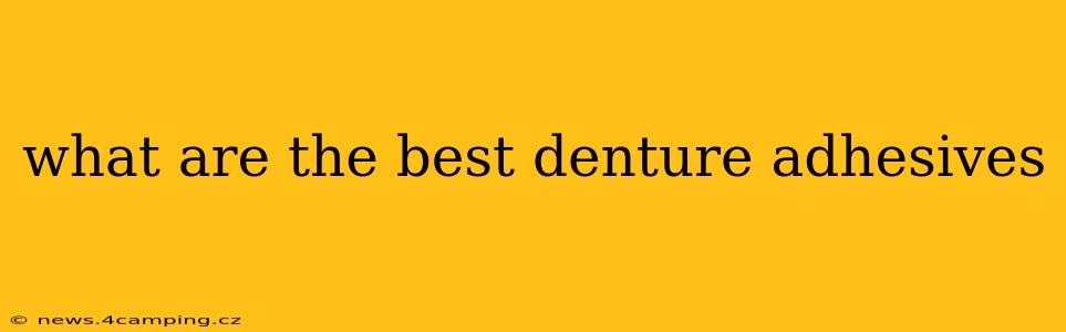 what are the best denture adhesives
