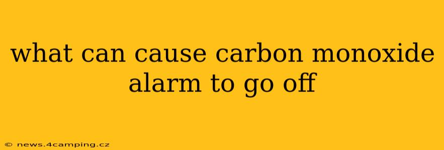 what can cause carbon monoxide alarm to go off