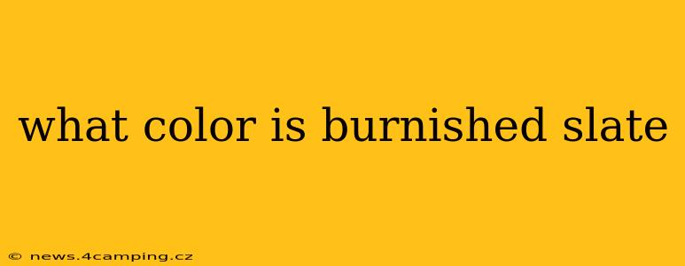 what color is burnished slate