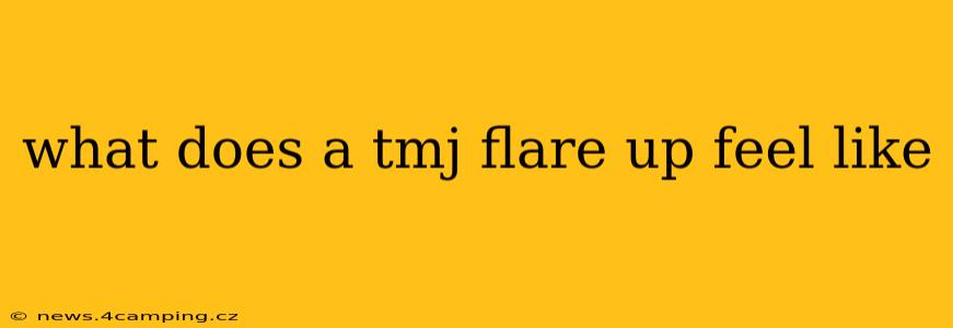 what does a tmj flare up feel like