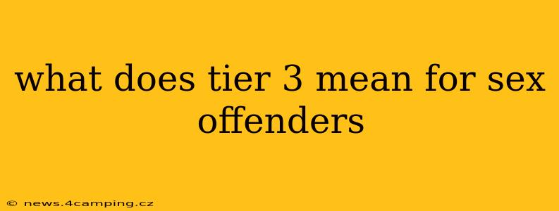 what does tier 3 mean for sex offenders
