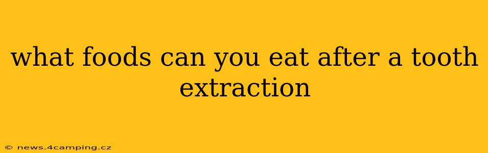 what foods can you eat after a tooth extraction