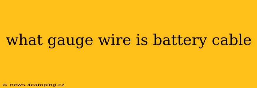 what gauge wire is battery cable