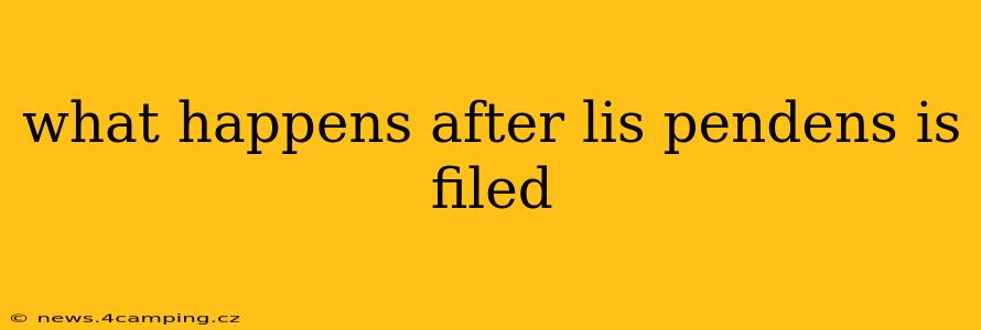 what happens after lis pendens is filed