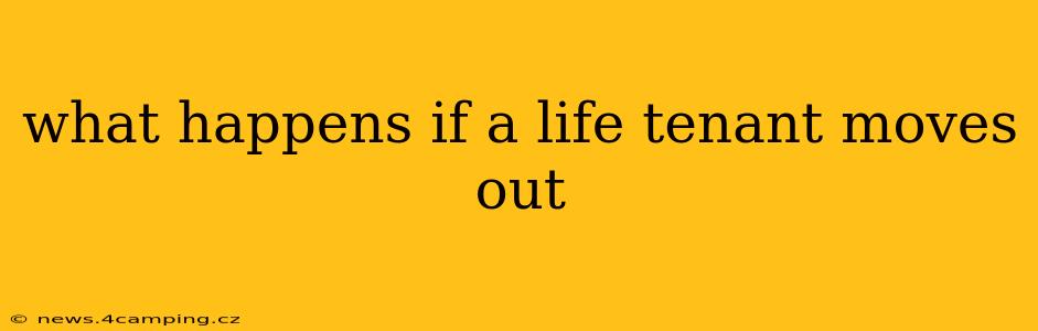 what happens if a life tenant moves out