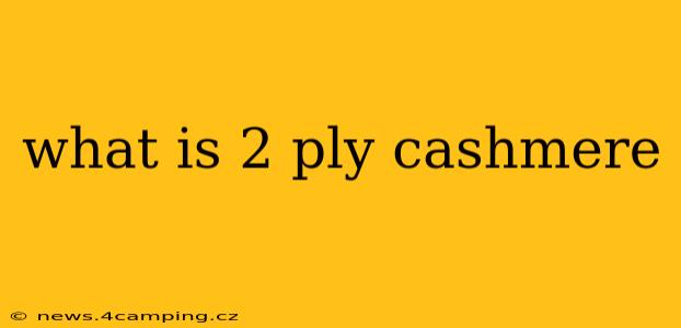 what is 2 ply cashmere
