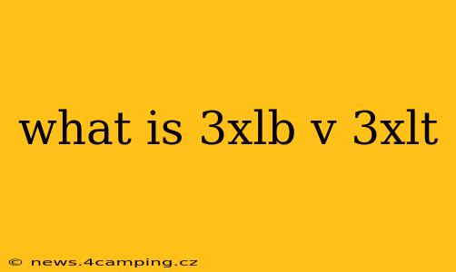 what is 3xlb v 3xlt