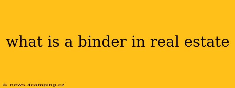 what is a binder in real estate