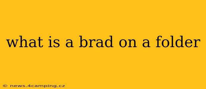 what is a brad on a folder