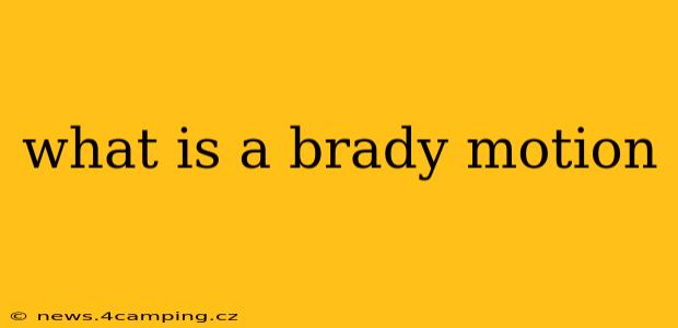 what is a brady motion