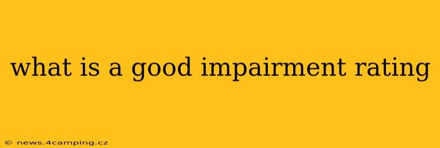 what is a good impairment rating