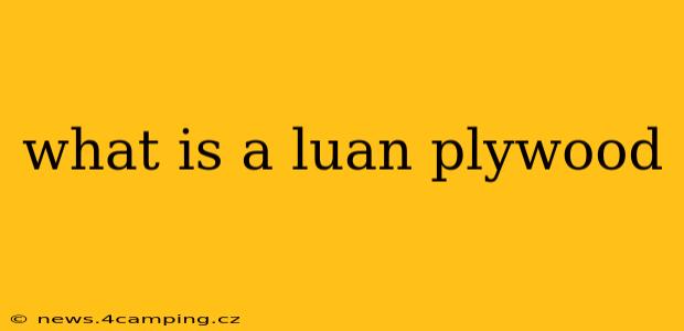 what is a luan plywood