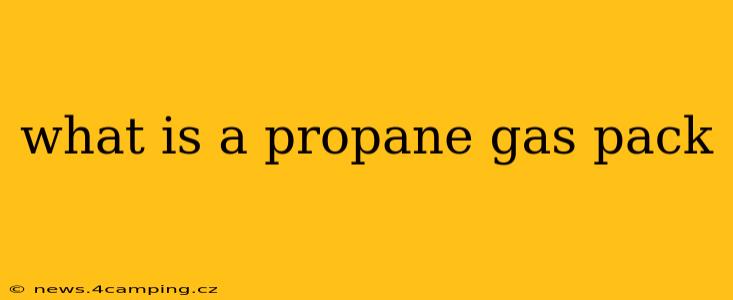 what is a propane gas pack
