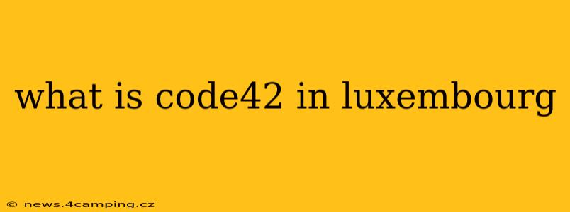 what is code42 in luxembourg