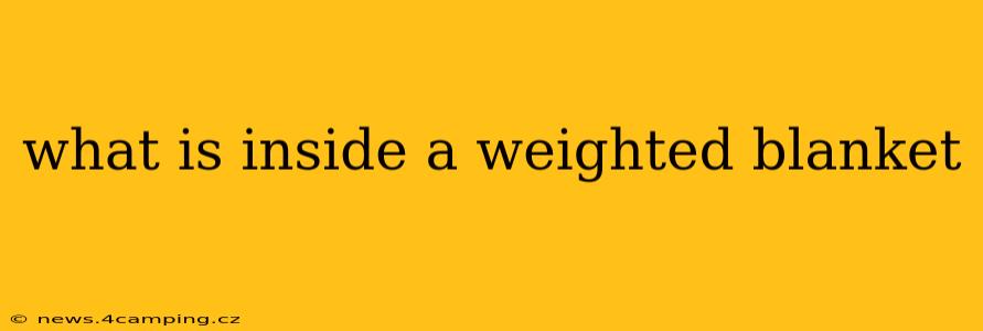 what is inside a weighted blanket