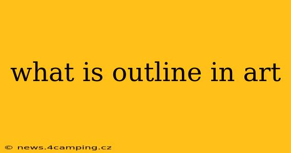 what is outline in art
