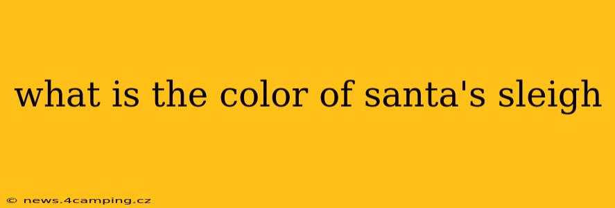 what is the color of santa's sleigh
