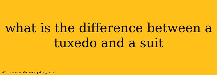what is the difference between a tuxedo and a suit