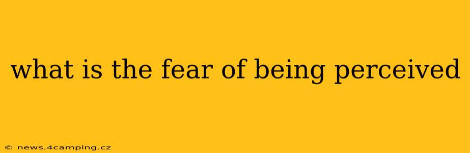 what is the fear of being perceived