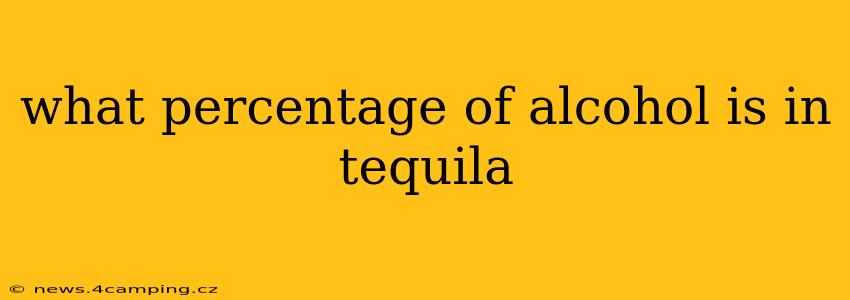what percentage of alcohol is in tequila