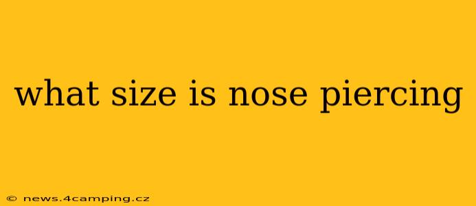 what size is nose piercing