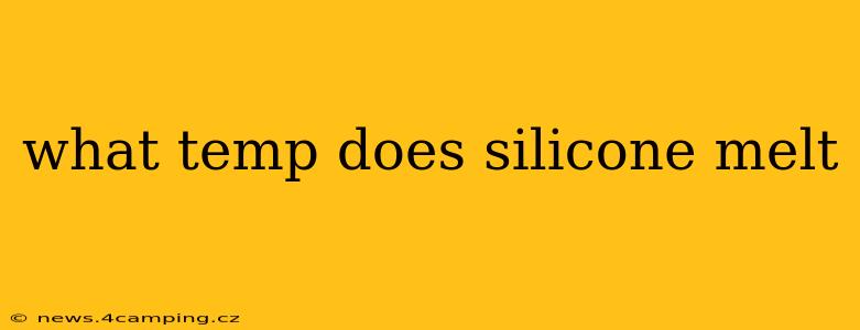 what temp does silicone melt